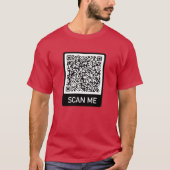 QR Code Info Scan me Specialized Funny T-Shirt (Voorkant)
