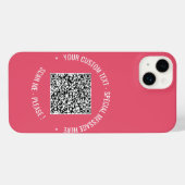 QR Code Info Texte personnalisé Message spécial Ca (Verso Horizontal)
