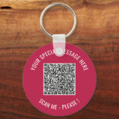 QR-code Info Uw speciale Enterprise Sleutelhanger (Voorkant)