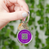 QR Code Info Uw Speelse Verrassings Sleutelhanger (Hand)