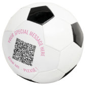 QR Code Info Votre Texte Surprise Boule de Footbal (3/4)