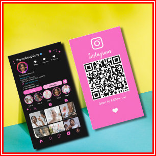 QR-code Instagram Sociale Media Moderne Invloedrij Visitekaartje