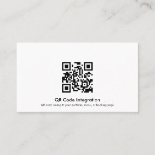 QR-code-integratie Visitekaartje