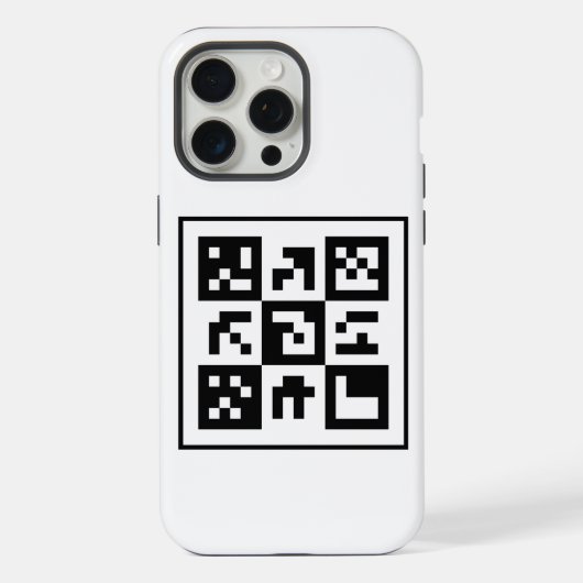qr-code iPhone hoesje (Achterkant)