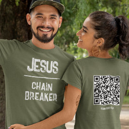 QR Code Jezus - Kettingbreker Nieuw Leven Christel T-shirt