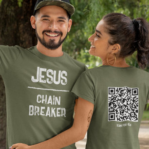 QR Code Jezus - Kettingbreker Nieuw Leven Christel T-shirt