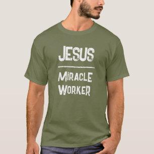 QR Code Jezus Wonderdoener Schriftuur Christelijk T-shirt