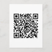 QR-code Junkie-stijl Briefkaart (Voorkant)