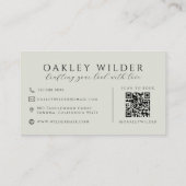 QR Code Kapper Foto Visitekaartje (Achterkant)