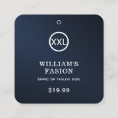 QR-code | Kledinglabel Prijs Hang Label (Voorkant)