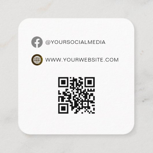 QR-code | Kledinglabel Prijs Hang Label (Achterkant)