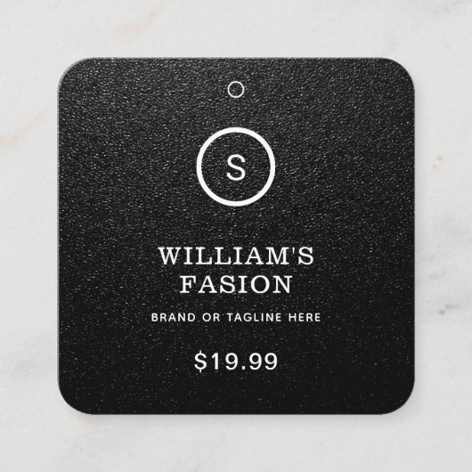 QR-code | Kledinglabel Prijs Hang Label (Voorkant)