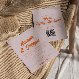 QR Code Kleurrijk Vet Leuke Kleurrijke Retro Bruil Kaart