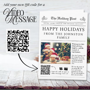 QR Code Krant Kerst Kaart