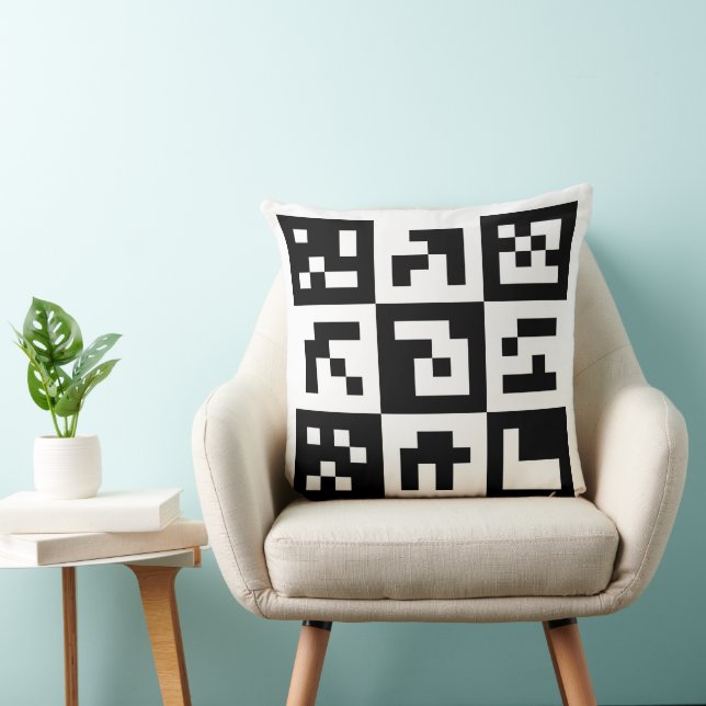 qr-code kussen (Stoel)