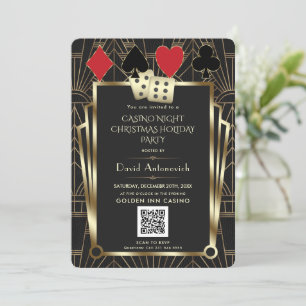 QR-code Las Vegas Casino Night Kerstvakantie I Kaart