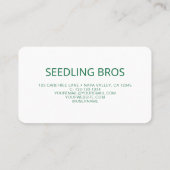 QR Code Lawn Care Connect with US Visitekaartje (Achterkant)