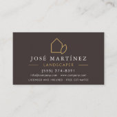 QR Code Lawn Care Garden Landscaper Visitekaartje (Voorkant)