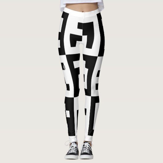 qr-code leggings (Voorkant)