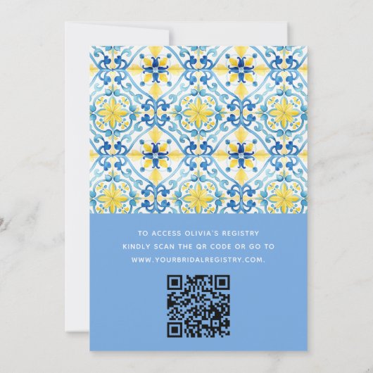 QR Code Lemon Main Squeeze Vrijgezellenfeest Invit Kaart (Achterkant)