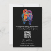 🌈 QR-code LGBTQ Eeuwige Eenheid bruiloft Save The Date (Achterkant)
