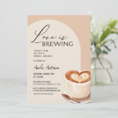QR Code Liefde is het brouwen van koffie Vrijgezel Kaart (Staand voorkant)
