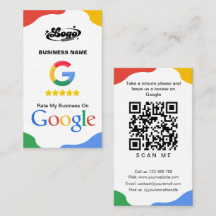 QR Code Link Google Review Visitekaartje