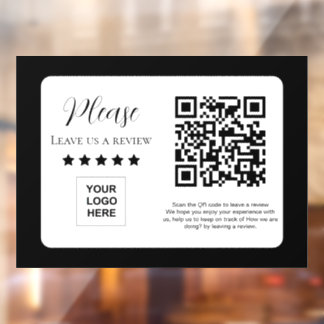 QR-code link naar Social Media Review Raamsticker