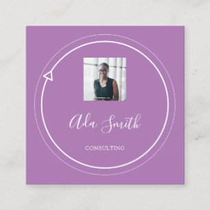 QR Code Logo Aangepast aangepast Foto Consulting P Vierkante Visitekaartje