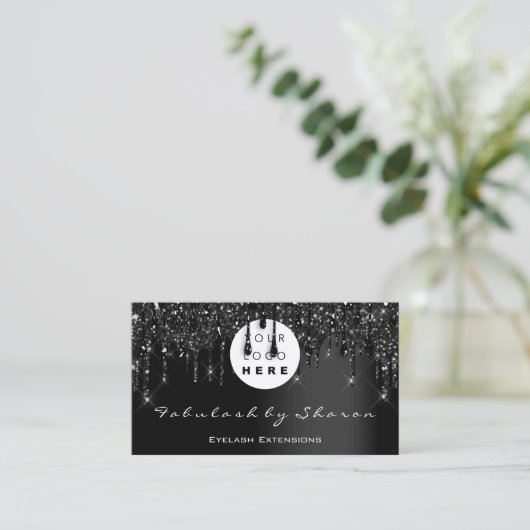 Qr Code Logo Black Drift Professional VIP Visitekaartje (Staand voorkant)