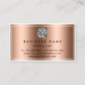 QR-CODE Logo-body Sculpting Massage Roos Koper Visitekaartje (Achterkant)