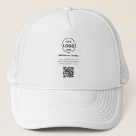 QR Code Logo Business Minimalist Eenvoudig Trucker Pet
