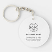 QR Code Logo Business Modern Eenvoudig Acryl Sleutelhanger (Voorkant)