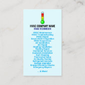 QR-code, Logo en slogan | Verwarming en koeling HV Visitekaartje (Achterkant)