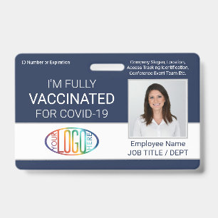 QR-code Logo Foto Personeels ID Vaccinatiepas Mari Badge