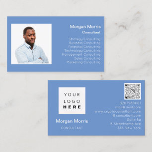QR Code Logo Foto Professional Company Name Visitekaartje