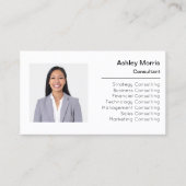 QR Code Logo Foto Professional Visitekaartje (Voorkant)