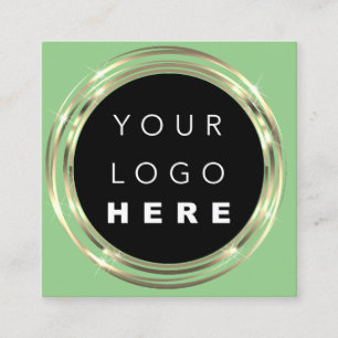 QR Code Logo Online Winkelen Lijst Gold Oranje win Vierkante Visitekaartje