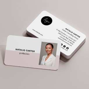 QR CODE Logo Professioneel Fotoportret BLUSH Visitekaartje
