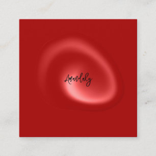 QR Code Logo Rood Abstract Moderne Minimalisme Vierkante Visitekaartje