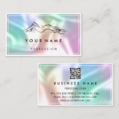 QR-CODE Logo Sculpting Massage Care Holograaf Visitekaartje (Voorkant / Achterkant)