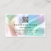 QR-CODE Logo Sculpting Massage Care Holograaf Visitekaartje (Achterkant)