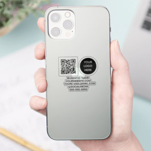 QR Code Logo Vinyl Bedrijf Sticker
