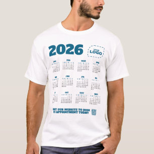 QR Code Logo Zakelijke Promo 2026 Agenda T-Shirt