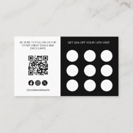 QR code Loyalty Kaart Logo Social Media Iconen