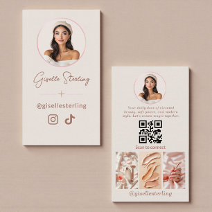 QR Code Luxe Moderne Social Media Influencer Visitekaartje
