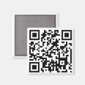 QR-CODE MAGNEET (Voorkant / Achterkant)