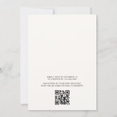 QR Code Mama naar Bee Wildflower Baby shower Kaart (Achterkant)
