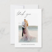 QR Code Mariage Merci photo minimaliste (Devant)