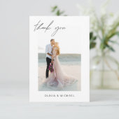 QR Code Mariage Merci photo minimaliste (Debout devant)